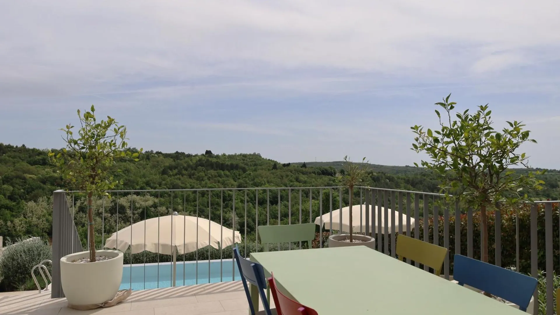 Semesterbostad Villa Volare Cantare With 2 Bedroom A Heated Pool And Panoramic View Near Buje, Istra Momjan